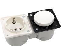 Berker Integro interrupteur blanc polaire + prise blanc polaire sans cadre