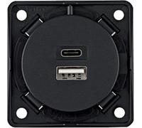BERKER Integro USB Ladesteckdose USB-A, USB-C anthrazit matt