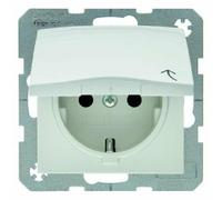 berker Berker Prise SCHUKO pws/gl avec couvercle rabattable 47518989 Quantité:1