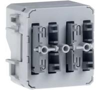 Berker W.1 Bouton-poussoir BA, double, position inclinée 80141400