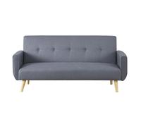 Concept Usine – Canapé scandinave convertible Berlin – 3 places – en tissu gris