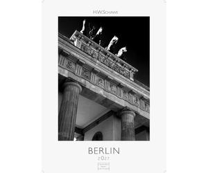 Berlin schwarz-weiss Kalender 2027 - Wandkalender | Fotokalender Deutschland 29x21cm - Eleganter Schwarz-Weiß-Print mit beeindruckenden Berlin-Motiven
