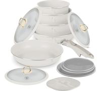 Berlinger Haus 13-Piece Pot and Pan Set - Aluminium antiadhésif, Induction Cookware, Space-Saving, Ergonomic Handle, Sahara Collection