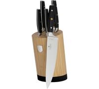 Berlinger Haus 6-Piece Knife Set with Bamboo Bolster, Stainless Steel, Ergonomic Handle, Chef Knife 20 cm, Elegant Design Black/Silver, Precise and Safe Cutting (couteau de chef 20 cm, design lgant, n
