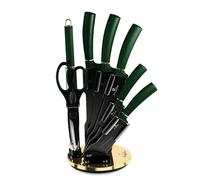 Coffret de Couteaux Berlinger Haus BH-2563 en Émeraude avec Support en Acrylique
