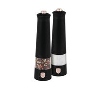 Berlinger Haus Black Rose Collection BH-9499 Lot de 2 moulins à poivre et à sel électriques