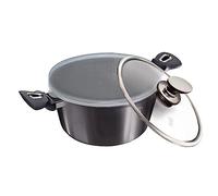 Berlinger Haus, Casserole avec couvercle, 30 cm, Collection Carbon Pro, revêtement en marbre antiadhésif à 3 couches, Poignée de touche souple ergo, Convient à tous types de plaques de cuisson