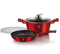 Berlinger Haus Casserole et Poêle BH-6779 Granit Burgundy