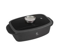 Berlinger Haus Cocotte avec revêtement en titane et couvercle aromatique Antracit Collection 32 cm 6 l Induction Passe au four jusqu'à 220 °C Aluminium antiadhésif