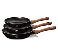 Berlinger Haus lot de 3 poeles en granit Ebony Rosewood 12573