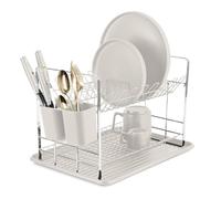 Berlinger Haus Égouttoir à vaisselle à 2 étages pour comptoir de cuisine, crème mat/collection Sahara