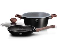 Berlinger Haus ensemble de casseroles 3 éléments 24cm Ebony Rosewood Line BH6782