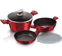 Berlinger Haus Ensemble de Casseroles BH-7046 Granit Bourgogne
