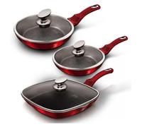 Set de casseroles en granit Berlinger Haus BH-6189 Rouge 3 pièces