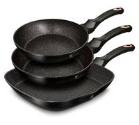 Berlinger Haus Ensemble de poeles a frire 3 pieces 20/24/28 cm Black Rose BH6156
