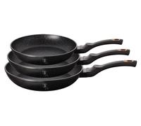 Berlinger Haus Ensemble de poeles a frire 3 pieces 20/24/28 cm Black Rose BH6158