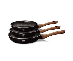 Berlinger Haus Ensemble de poeles a frire 3 pieces Ebony RosewoodBH1727