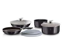 Berlinger Haus ensemble de pots 9 éléments Click And Cook Metallic Line Carbon Pro BH6918