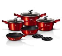 Berlinger Haus ensemble de pots en granit Red Metallic Line 10 éléments 8750