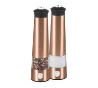 Berlinger Haus Lot de 2 moulins à sel et à poivre électriques en or rose Metallic Line | Élégant, précis et polyvalent