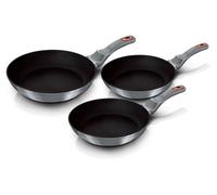 Berlinger Haus lot de 3 poeles en granit 20cm 24cm 28cm Moonlight BH6169