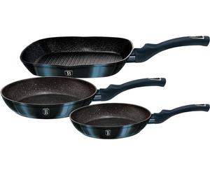 Berlinger Haus lot de 3 poeles en granit BH6140F