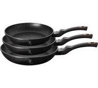 Berlinger Haus lot de 3 poeles en granit Black Rose 8692
