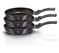 Berlinger Haus lot de 3 poeles en granit Carbon Pro 31237