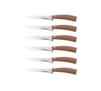 Berlinger Haus Lot de 6 couteaux à steak en or rose Metallic Line - Matériaux de qualité supérieure et design élégant