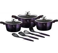 Berlinger Haus lot de pots 10 pieces Purple 35649