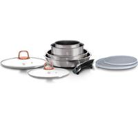 Berlinger Haus Moonlight Set de 9 casseroles à induction Poignées amovibles, Poêles à frire anti-adhésives Gris