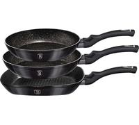 Berlinger Haus Pans en Granit BH-6904 Pro Carbon 3 pièces Graphite Métallique