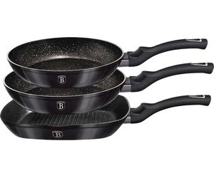 Berlinger Haus Pans en Granit BH-6904 Pro Carbon 3 pièces Graphite Métallique