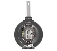 BerlingerHaus Poêle à frire 24 cm, aluminium forgé, fond induction, gris, revêtement marbre+