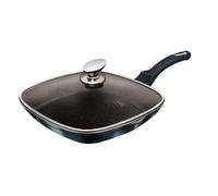 BERLINGER HAUS Poêle grill avec revêtement en marbre 28 cm Metallic Line Aquamarine Edition | Élégante et efficace