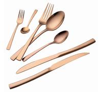 BERLINGER HAUS Rose Gold BH-3087 Set de 42 couverts pour 6 personnes, or rose brillant