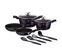 Berlinger Haus - Set de 10 pièces de vaisselle avec revêtement en titane, collection Purple Eclipse