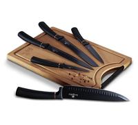 Berlinger Haus set de couteaux avec planche 6 éléments Black Rose BH2550