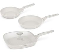 Berlinger Haus Set de poles frire antiadhsives, aluminium forg, induction, 20/24/28 cm, poigne ergonomique, collection Sahara Marble, sans ni mtaux lourds