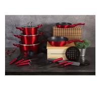 BerlingerHaus batterie de cuisine, Metallic Line Burgundy Edition - 5999108411205