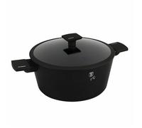 BERLINGERHAUS Casserole avec surface en titane et couvercle 28 cm Collection Noir Mat BH-8189