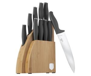 BERLINGERHAUS Ensemble de couteaux avec support BAMBUS 10 pices Anthracite Collection BH-2758
