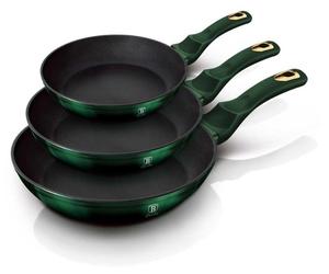 Berlingerhaus Poêles BH-6168 Titan Vert Foncé 3-Pack