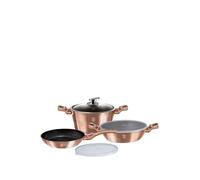 BERLINGERHAUS Sada nádobí s mramorovým povrchem 6 ks Rosegold Metallic Line BH-7047