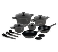 BERLINGERHAUS Set de vaisselle avec surface en titane 15 pcs. Collection Anthracite BH-8141