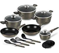 BERLINGERHAUS Set de vaisselle avec surface en titane 15 pcs. Crystal Collection BH-7167