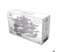 BERLINGERHAUS Set de vaisselle avec surface en titane 15 pièces Taupe Nordic Collection BH-8344