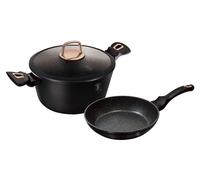 BERLINGERHAUS Set de vaisselle avec surface en titane 3 pièces Black Rose Collection BH-8167