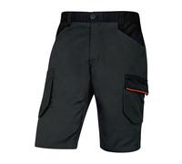Delta plus Bermuda de Travail Mach 2 en Polyester/Coton/élasthanne Taille M Gris/Orange Taille M