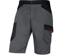Bermuda de travail - Delta Plus - Mach2 V3 - Gris/Orange - 65% polyester 35% coton - 7 poches M